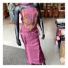 Salwar Set In Organza With Embroidery Work