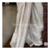Cream And Brown Shaded Tussar Saree - Image 3