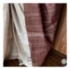 Cream And Brown Shaded Tussar Saree - Image 2